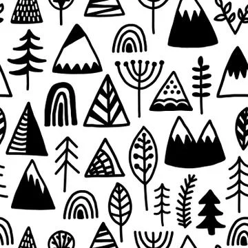 Outdoor camping seamless pattern. Use background, wallpaper, wrapper, holiday 스톡 일러스트