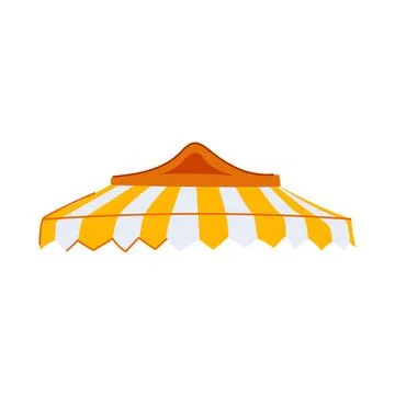 Outdoor canopy awning cartoon vector illustration Stockillustratie