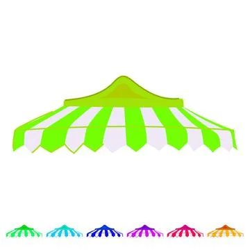 Outdoor canopy awning vector cartoon graphic Stockillustratie