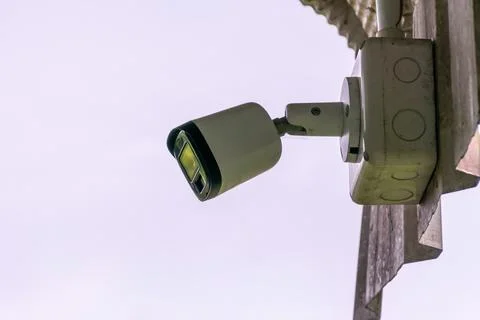 Outdoor CCTV Security Camera Stock Photos