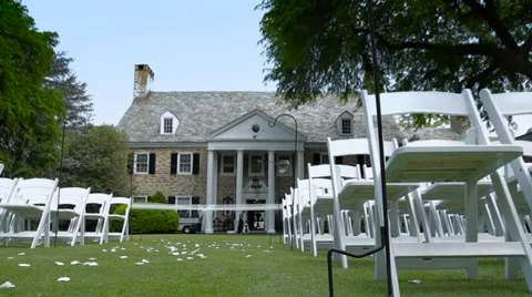 Outdoor Ceremony From Front Stock Footage 61349149