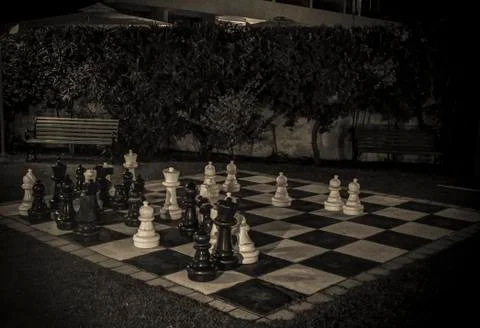 Outdoor Chess Stock Photos