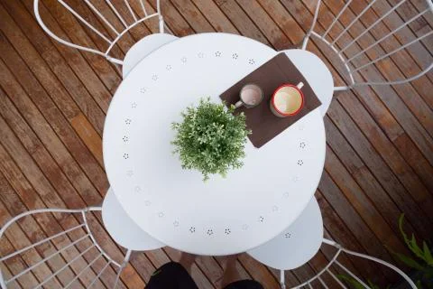 Outdoor coffee table Foto stock