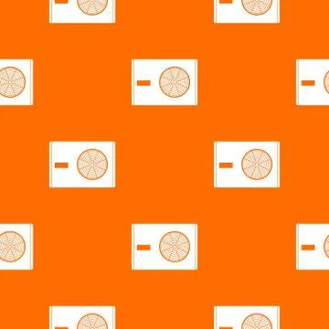 Outdoor compressor of air conditioner pattern seamless Stock Illustration