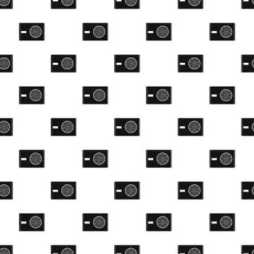 Outdoor compressor of air conditioner pattern 스톡 일러스트
