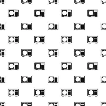 Outdoor conditioner radiator pattern seamless Stock Illustration