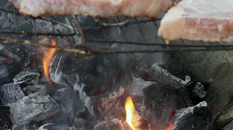 Outdoor Cooking Flames 1 Stock-Footage 42672064
