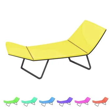 Outdoor cot camp cartoon vector graphic 库存插图