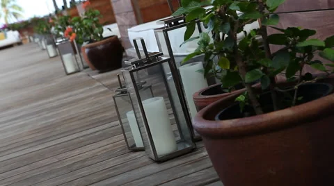 Outdoor deck with modern decor Video stock 40492110