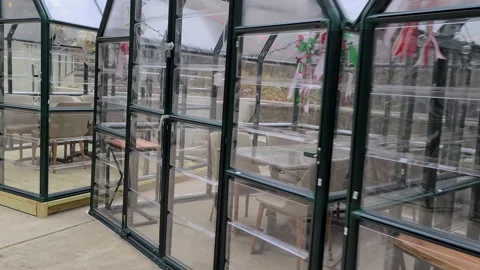 Outdoor dining because of Covid Stock Footage 144855983