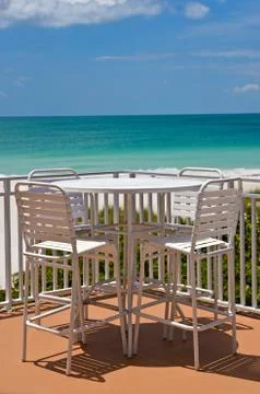 Outdoor Dining Set Foto stock