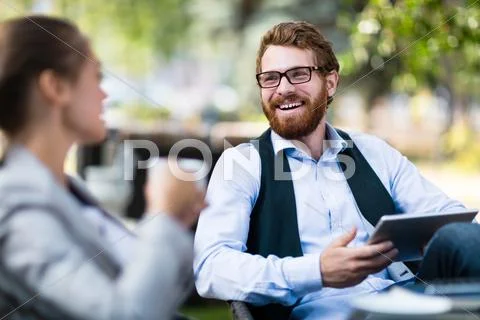 Outdoor discussion Stock Photos