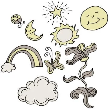 Outdoor elements Stock Illustration