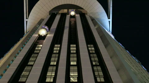 Outdoor Elevators Vídeo Stock 808819