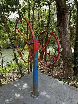 Outdoor Exercise Wheel Stock Photos