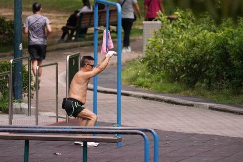 Outdoor exercise2 Stock Photos