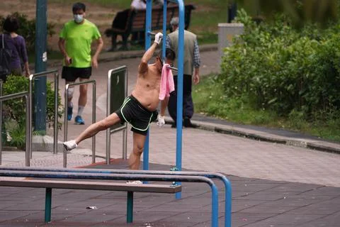 Outdoor exercise3 Stock Photos