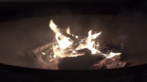 Outdoor fire pit Stock Footage 221155612