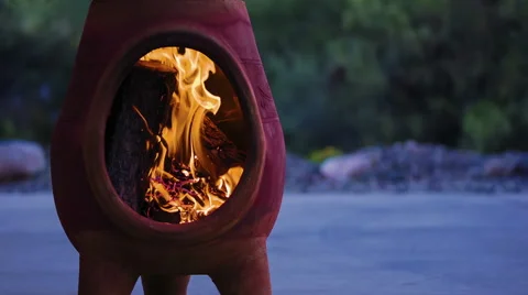 Outdoor fireplace 動画素材 46231369