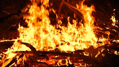 Outdoor fireplace. Spring cleaning Stock Footage 106009287