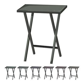 Outdoor folding table cartoon vector graphic Illustrazione stock