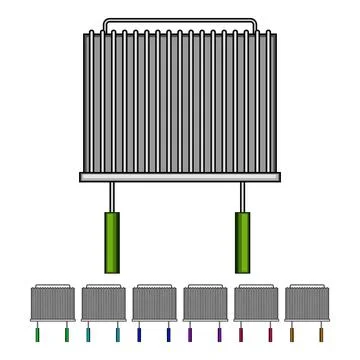 Outdoor grill rack cartoon vector graphic Stock Illustration