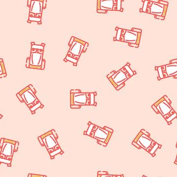 Outdoor hiking backpack vector seamless pattern Stock Illustration