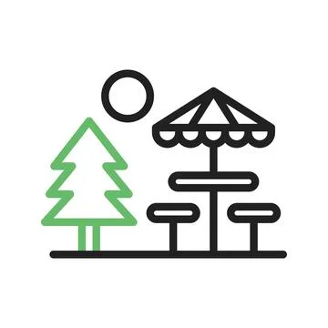 Outdoor icon vector image. Stock Illustration