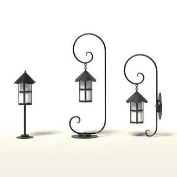 Outdoor lanterns 3D Model