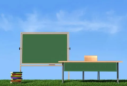 Outdoor lesson Stock Illustration