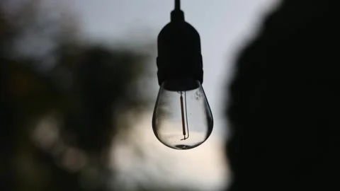 An outdoor light bulb Stock Footage 244852929