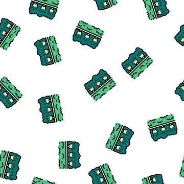 Outdoor lighting lamps vector seamless pattern イラスト素材