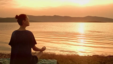 Outdoor Meditation Stock Footage 218621069