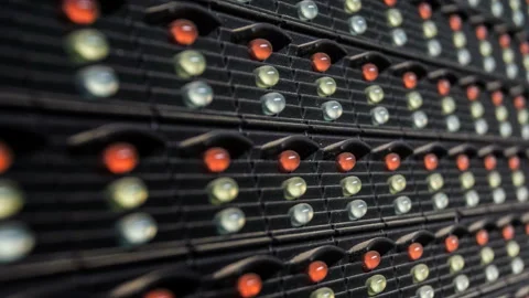 Outdoor modular LED panels on the stage Video stock 89516366