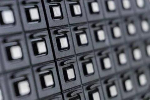 Outdoor modular LED panels on the stage Stock Photos