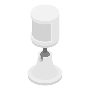 Outdoor motion sensor icon, isometric style Illustrazione stock
