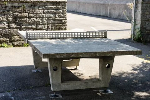 Outdoor ping pong table Stock Photos