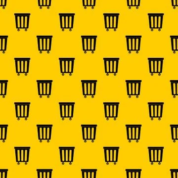 Outdoor plastic trash can pattern vector Stock Illustration