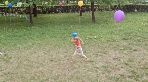 Outdoor Playtime for Kids and Adults Stock Footage