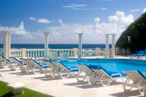 Outdoor pool Stock Photos