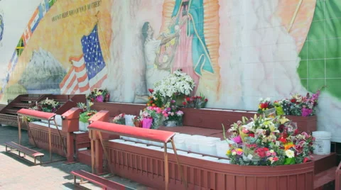 OUTDOOR PRAYER BOOTH Stock-Footage 5088496