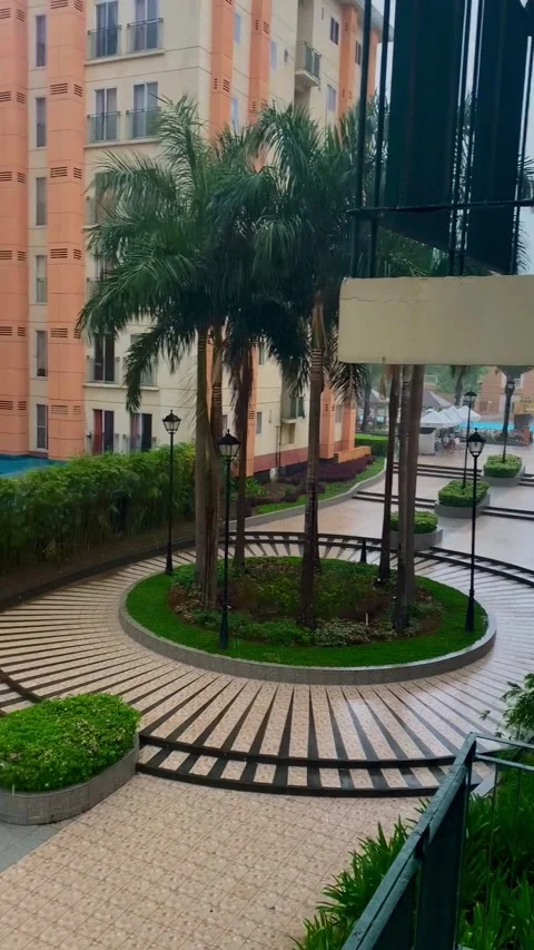 Outdoor rain view Stock Footage 161963814