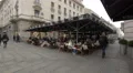 Outdoor restaurants on Prince Mihailo Street in Belgrade 4k or 4k+ Resolution