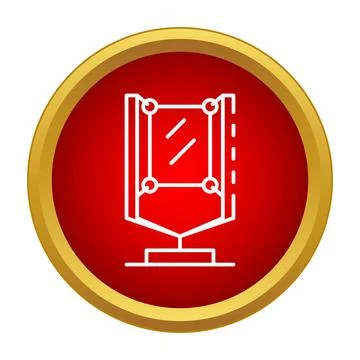 Outdoor rotating advertising billboard vector icon concept Illustrazione stock