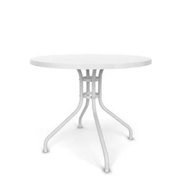 Outdoor round table Illustrazione stock