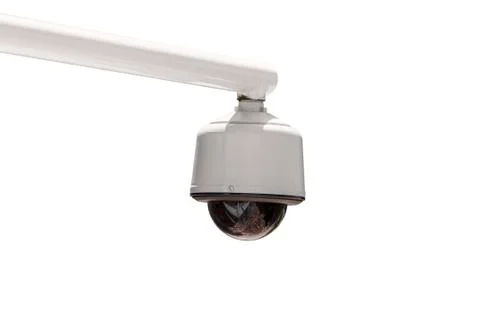 Outdoor security camera isolated Stock Photos