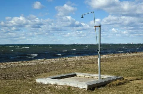 Outdoor shower Stock Photos