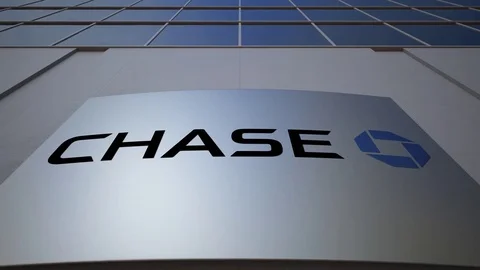 Outdoor Signage Board With JPMorgan Chas... | Stock Video | Pond5