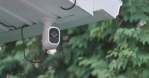 Outdoor Smart Home Security Camera Vídeo Stock 92341937