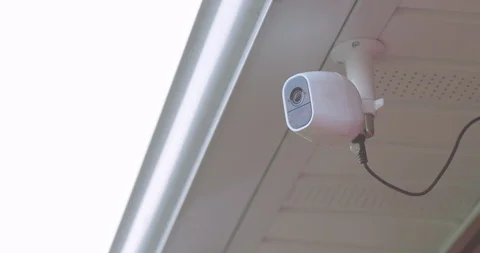 Outdoor Smart Home Security Camera Vídeo Stock 92379494